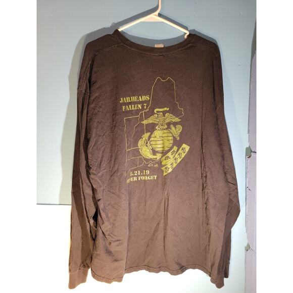 Jarheads Motorcycle Club Fallen Seven Mens Long Sleeve Shirt Size 2XL - Picture 9 of 10